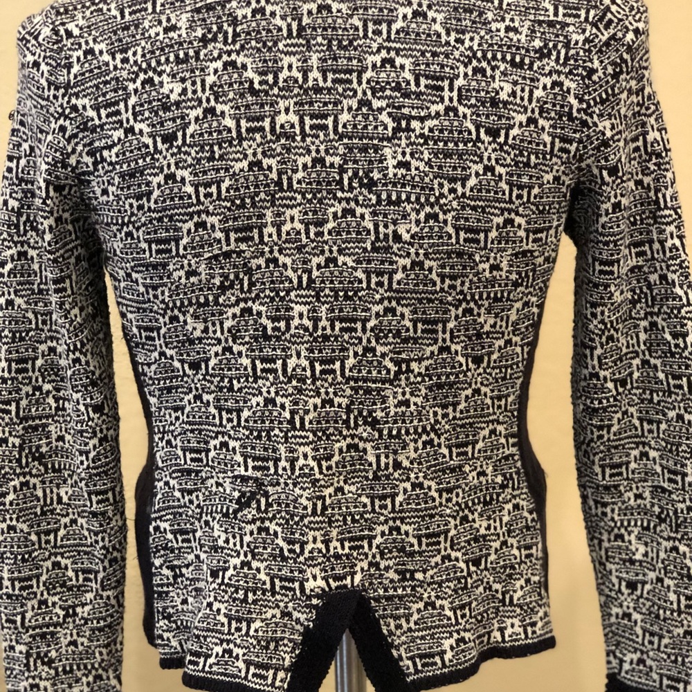 Nic+Zoe ❤️Black& White Knit jacket - Picture 5 of 7
